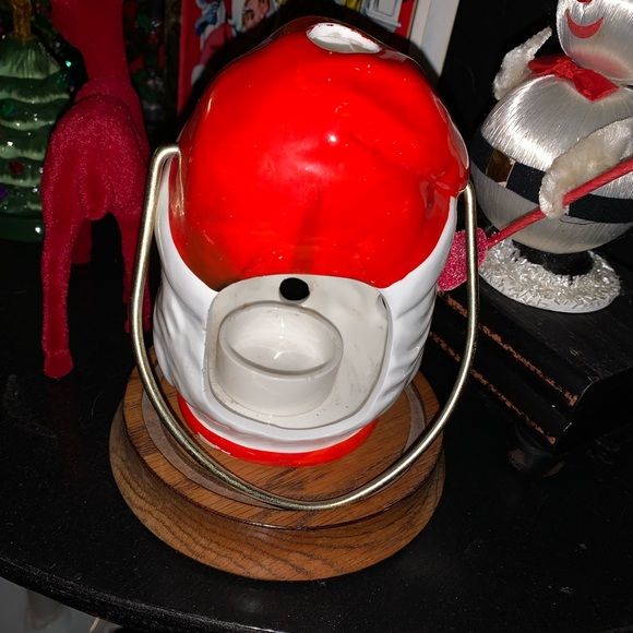 Adorable vintage Santa lantern ceramic Inarco MCM - Picture 2 of 5